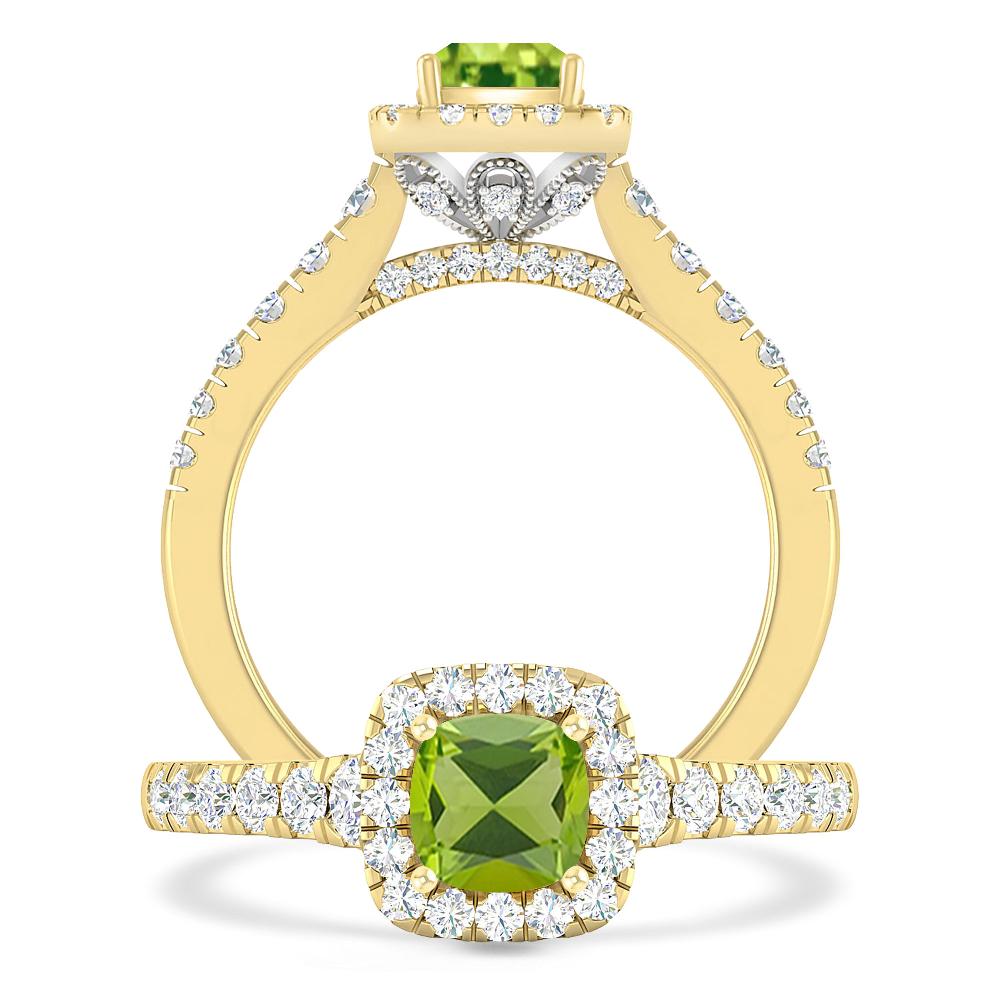 Yellow Gold - Peridot