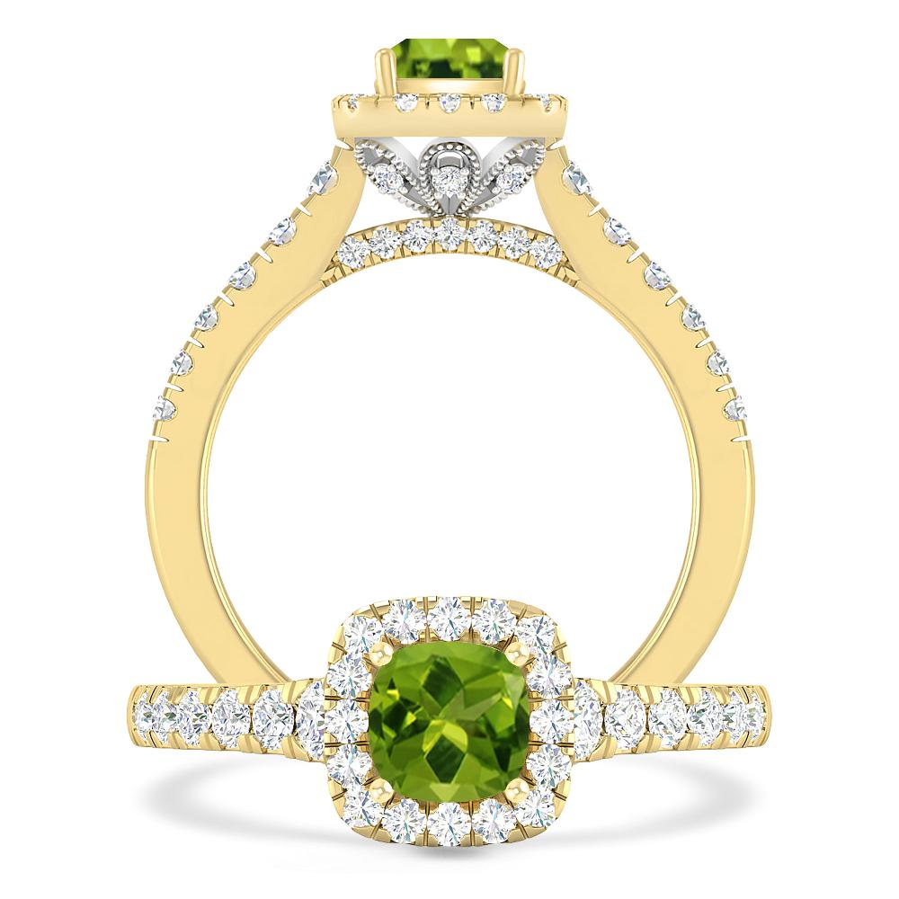 Yellow Gold - Peridot