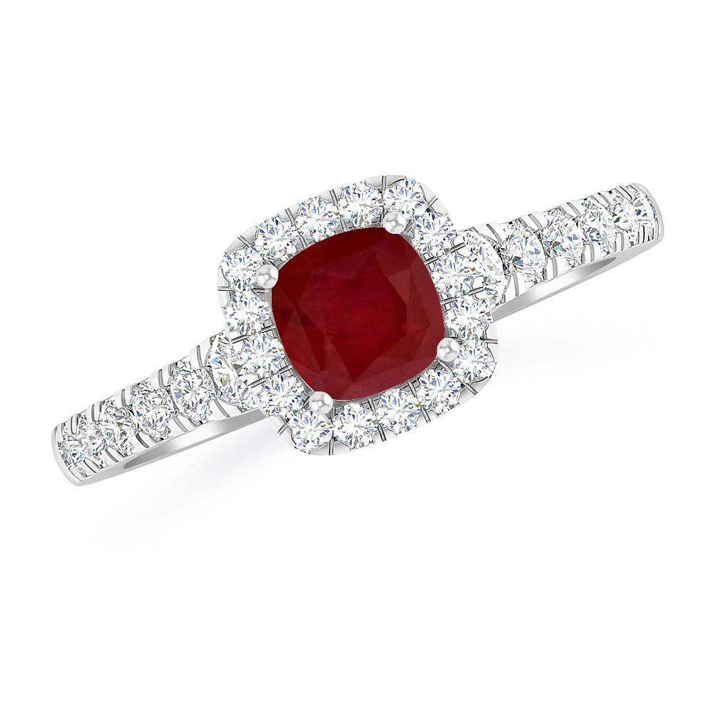 White Gold - Ruby