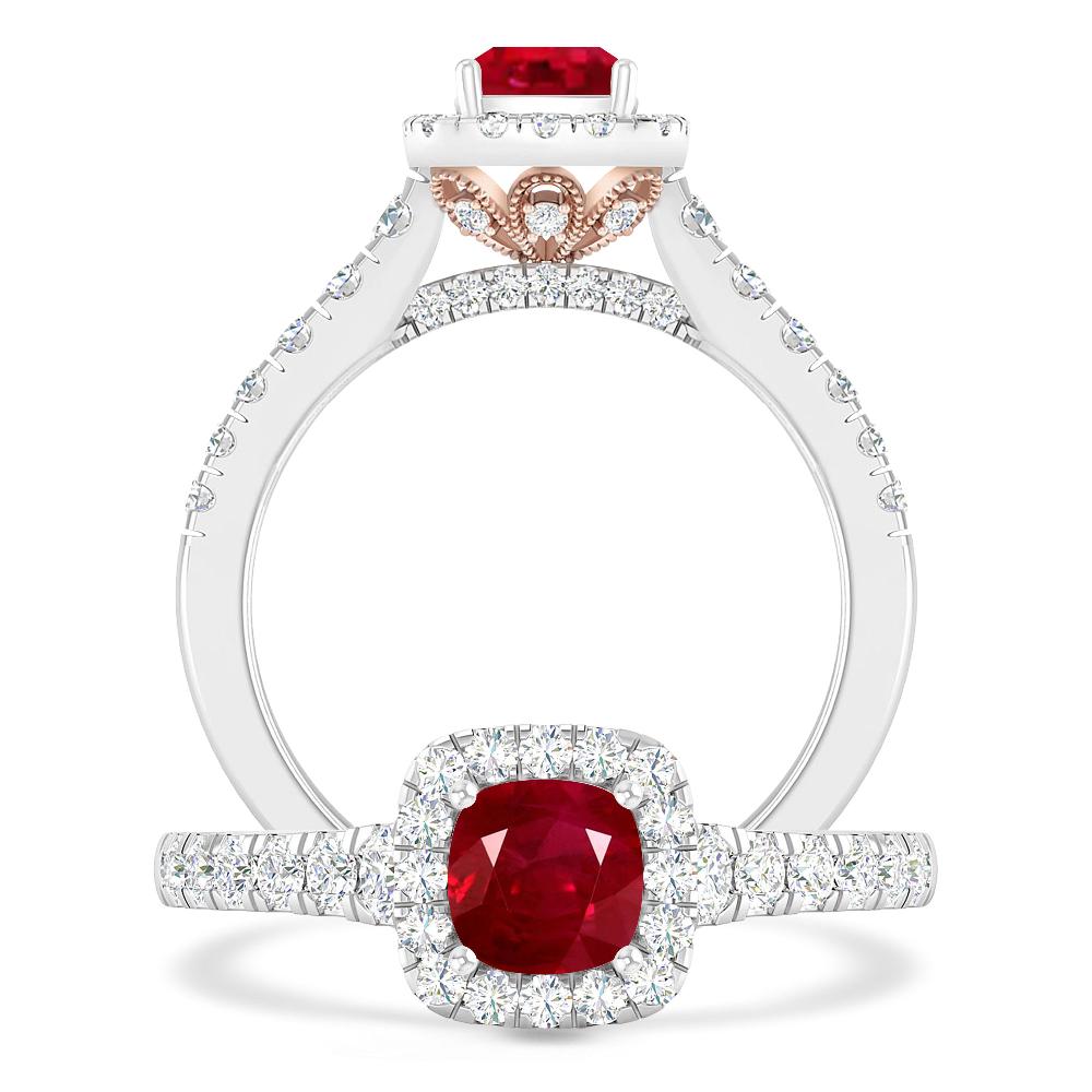 White Gold - Ruby