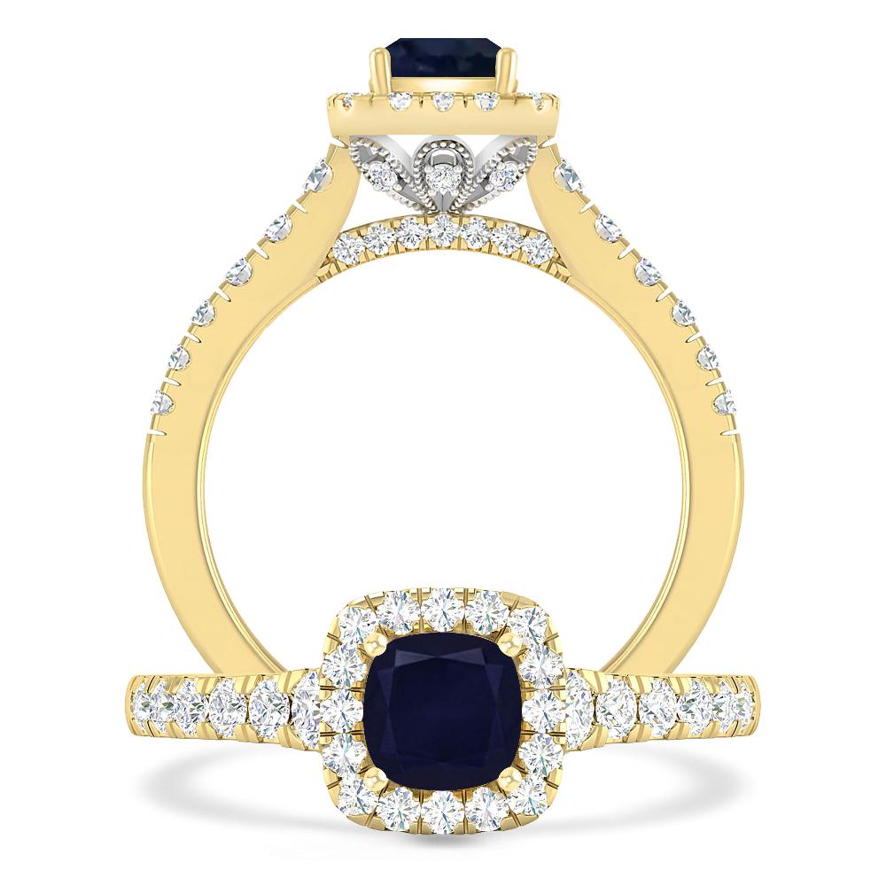 Yellow Gold - Sapphire