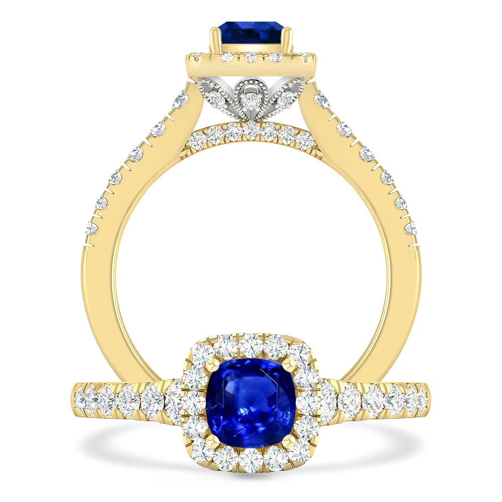 Yellow Gold - Sapphire