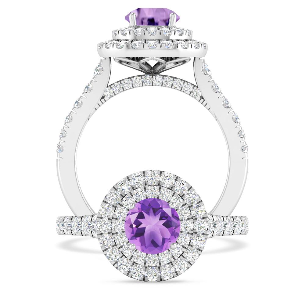 White Gold - Amethyst