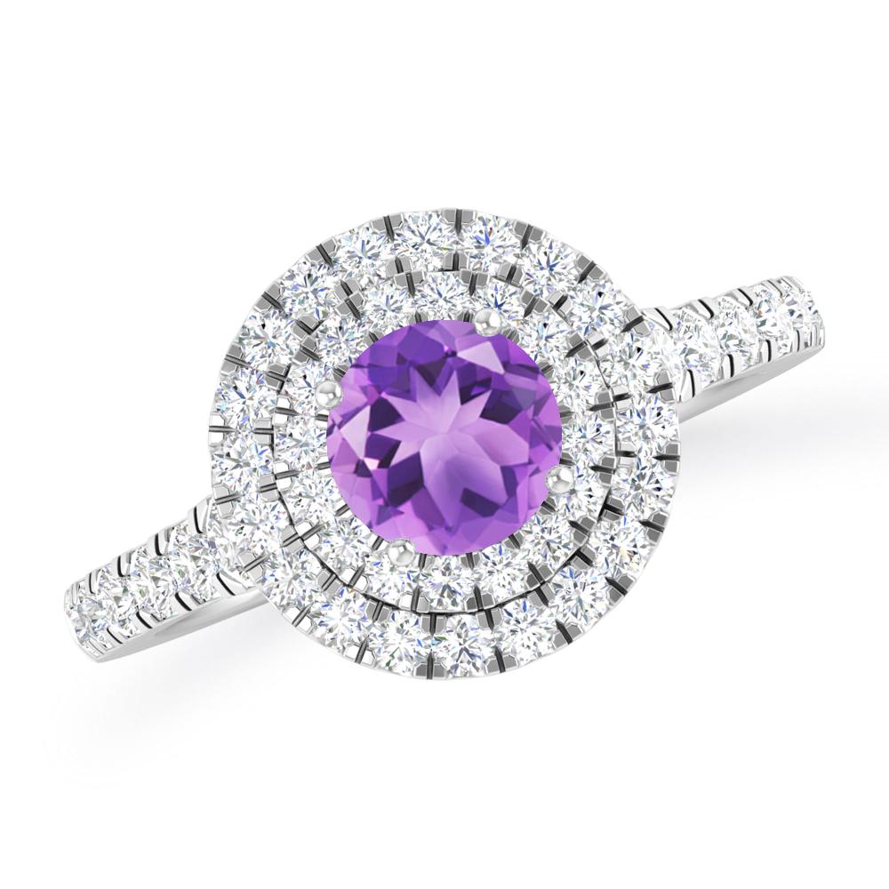 White Gold - Amethyst