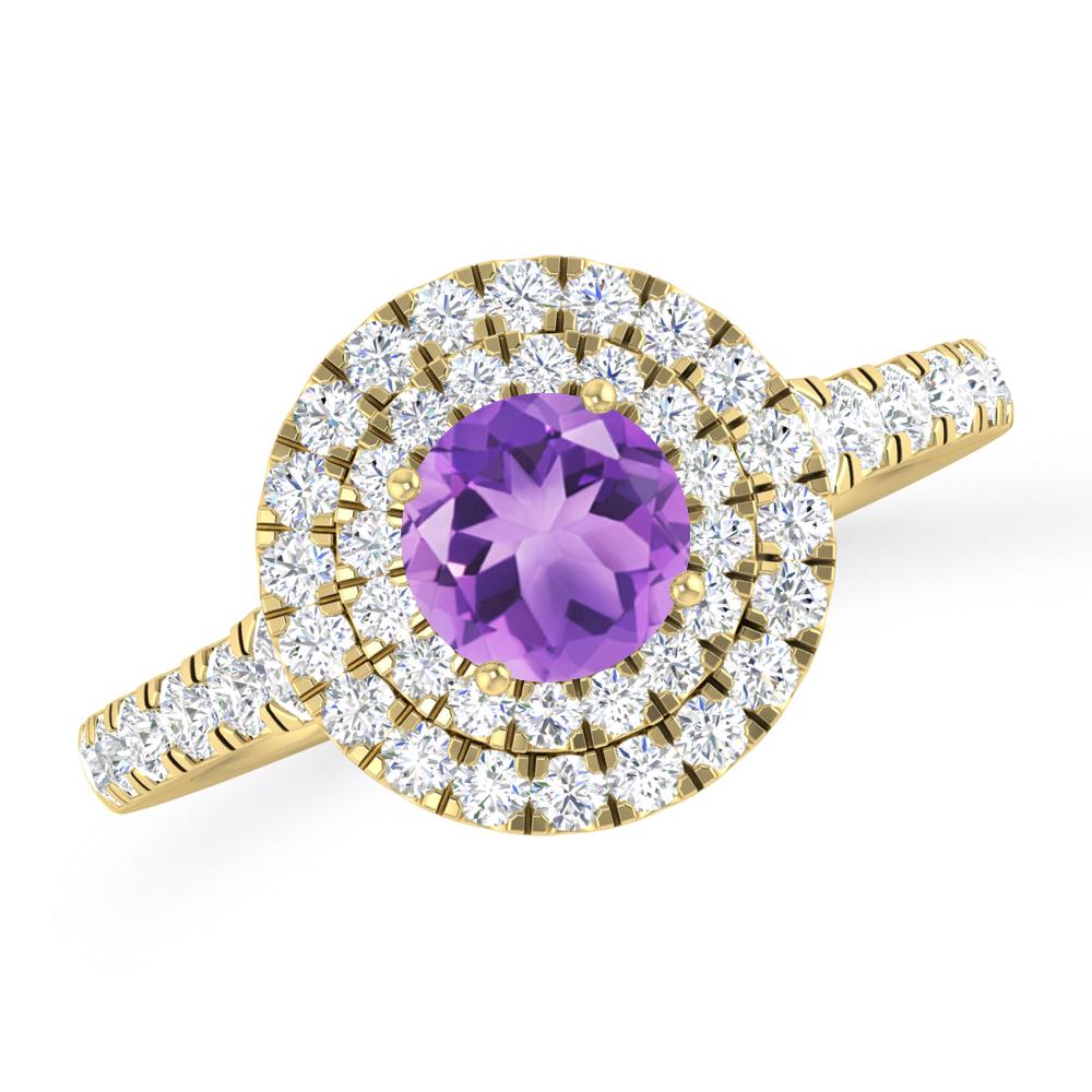 Yellow Gold - Amethyst