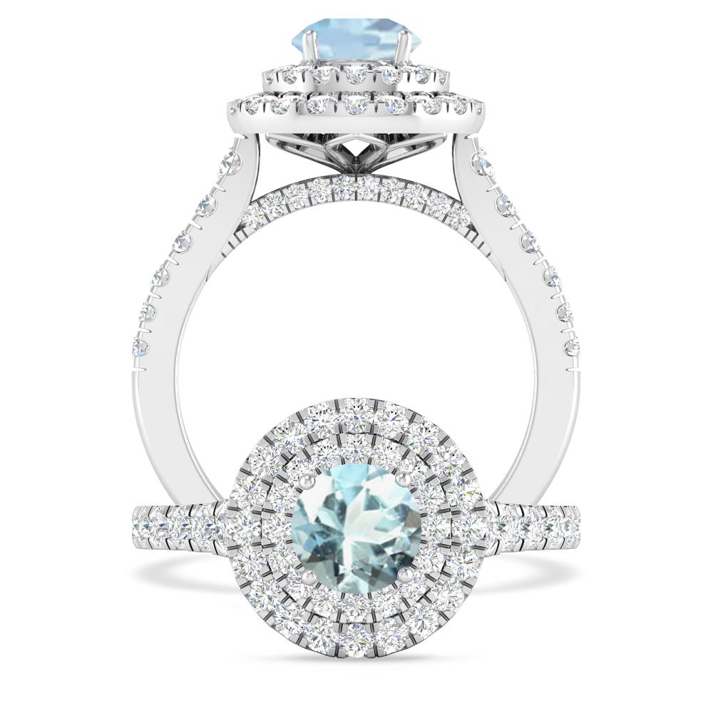 White Gold - Aquamarine