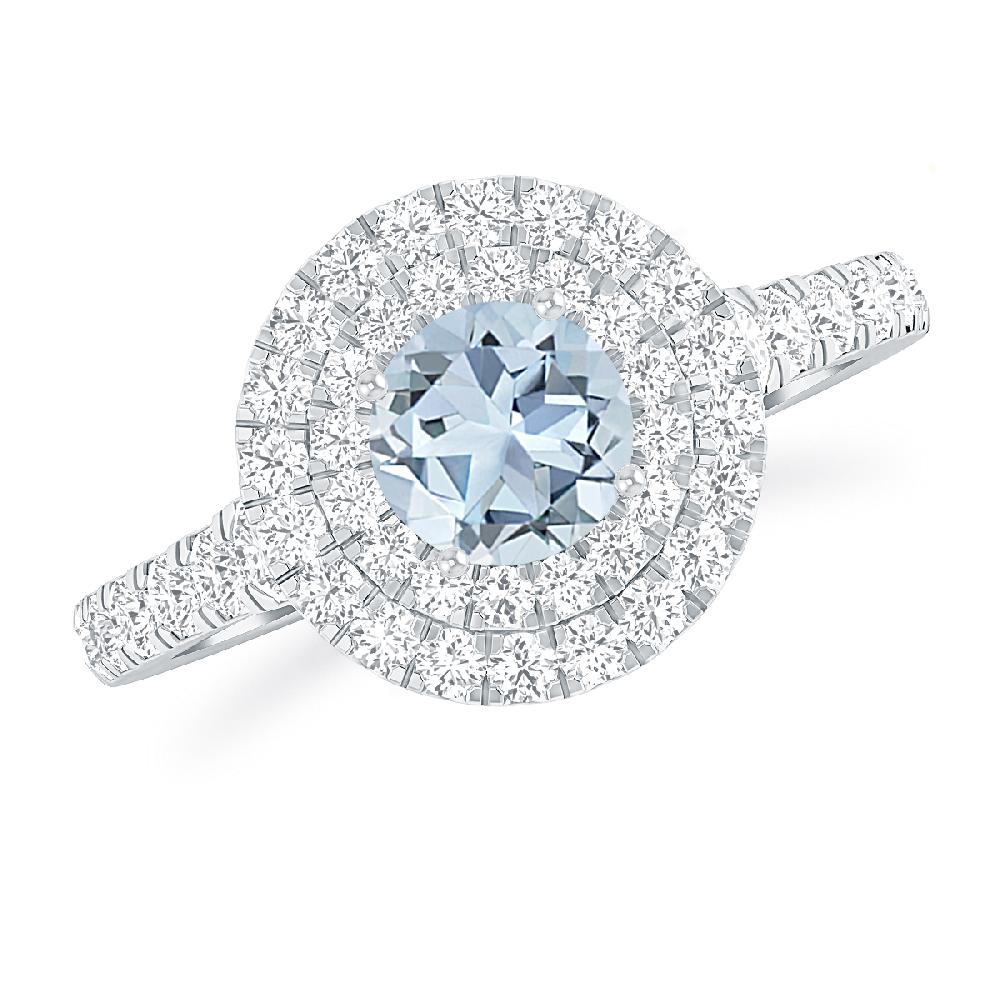 White Gold - Aquamarine