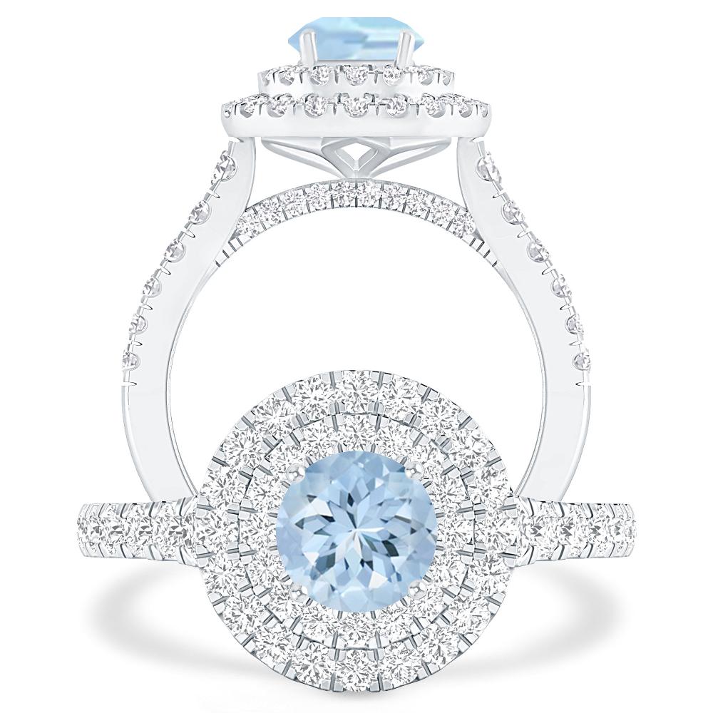 White Gold - Aquamarine
