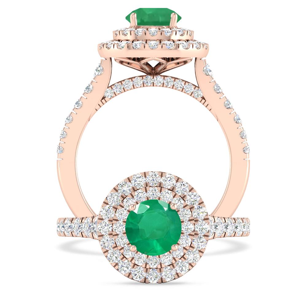 Rose Gold - Emerald