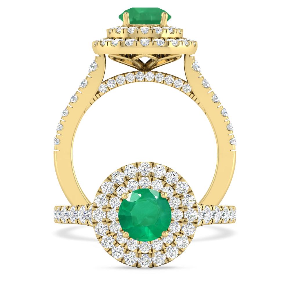 Yellow Gold - Emerald