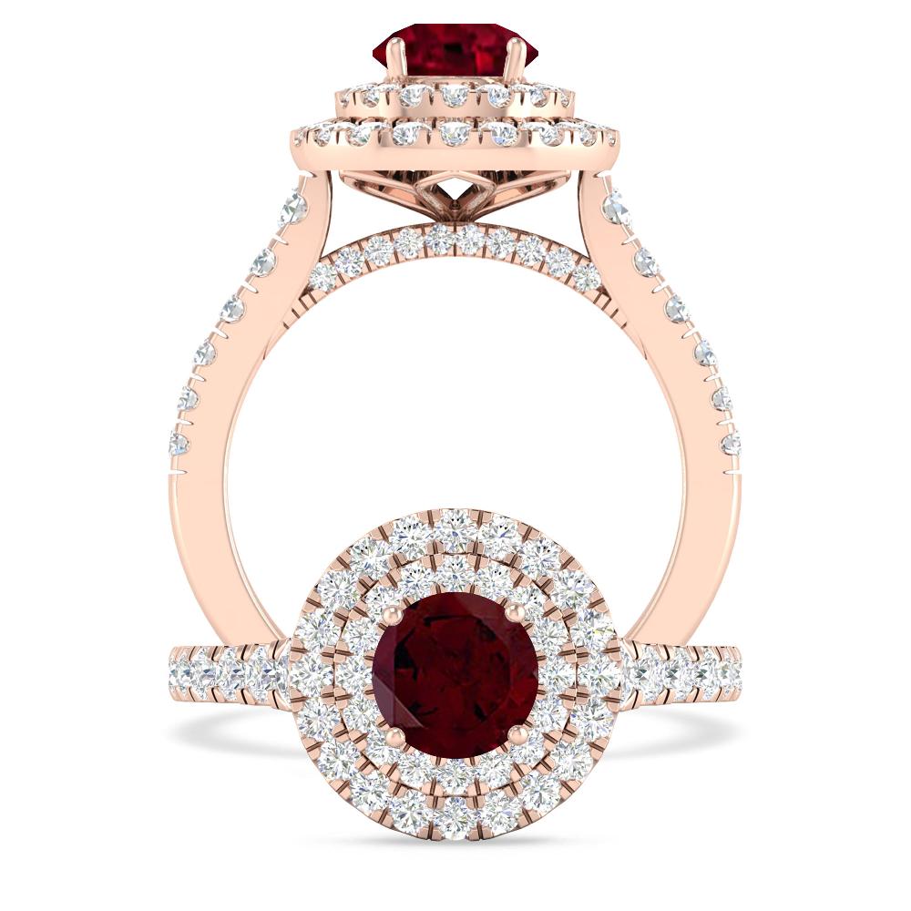 Rose Gold - Garnet