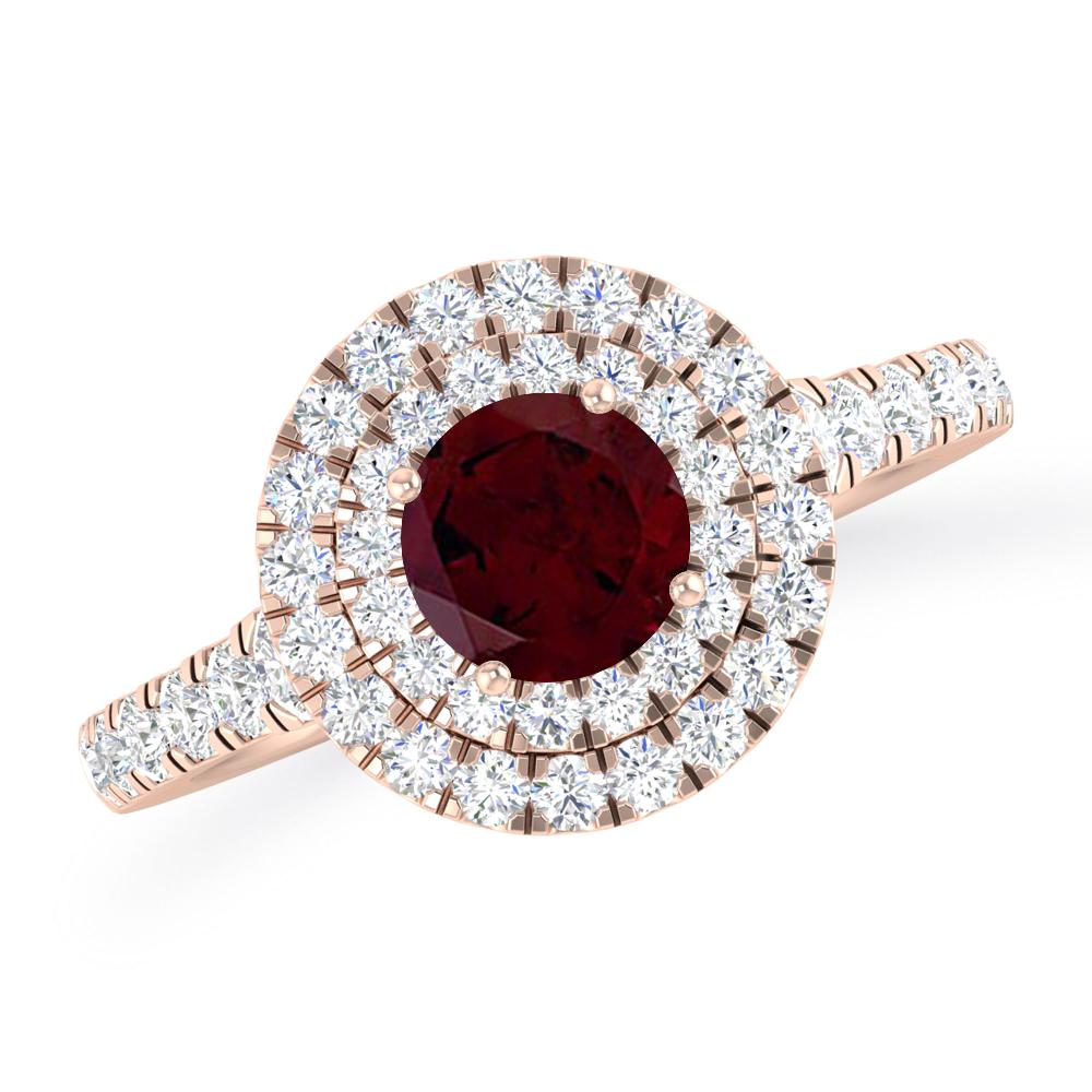 Rose Gold - Garnet