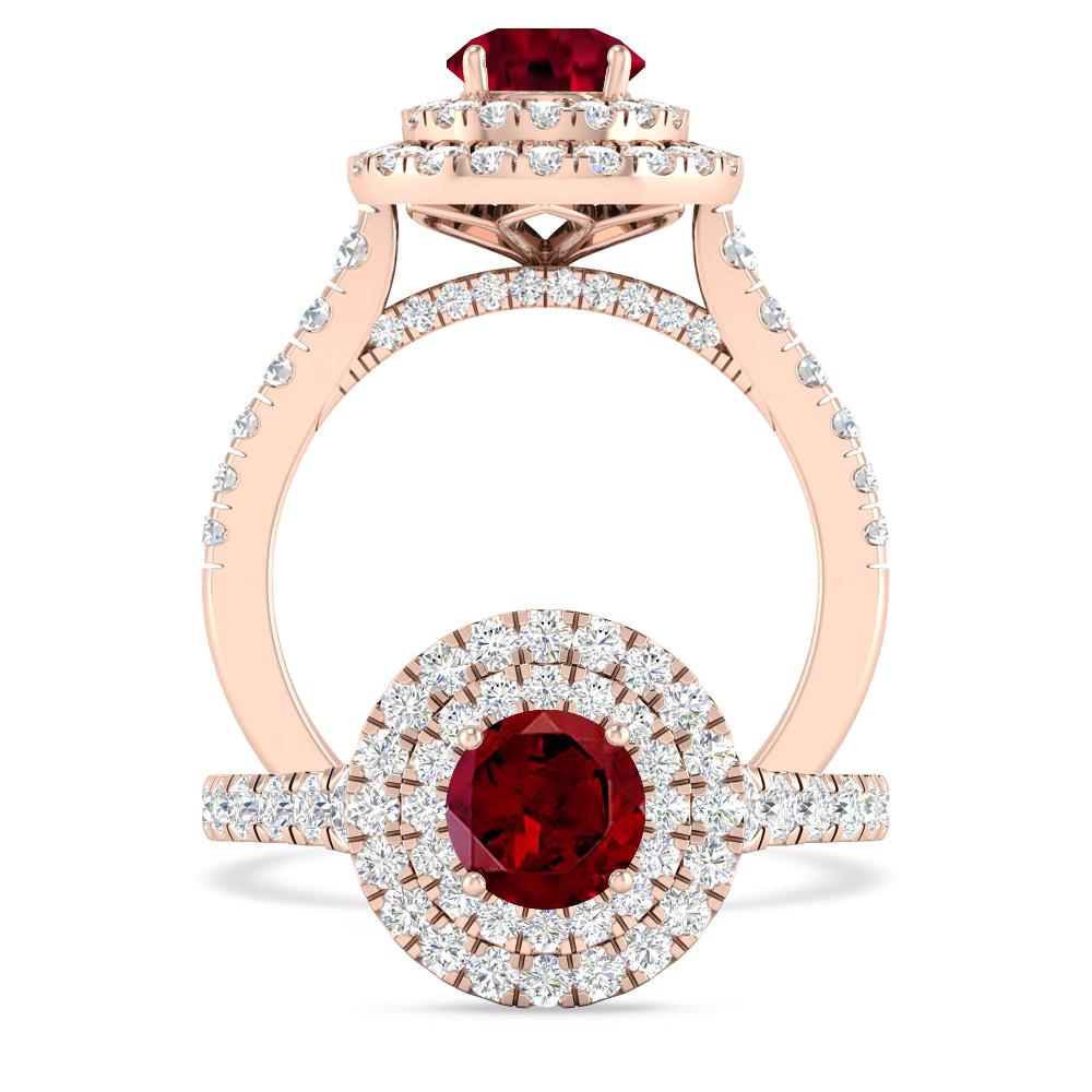Rose Gold - Garnet