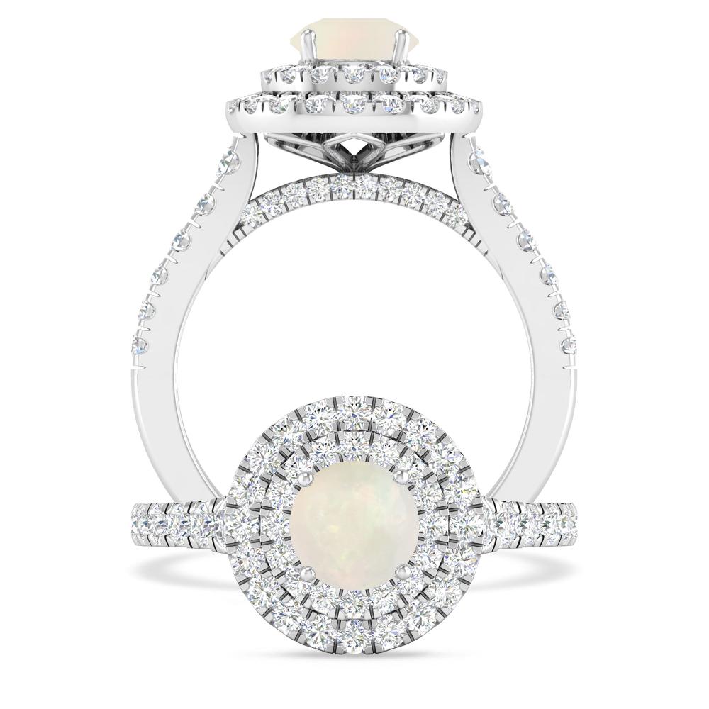 White Gold - Opal