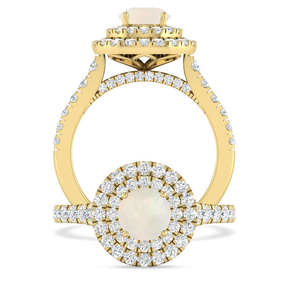 Yellow Gold - Opal