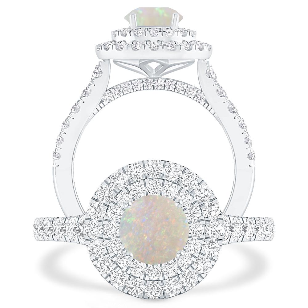 White Gold - Opal