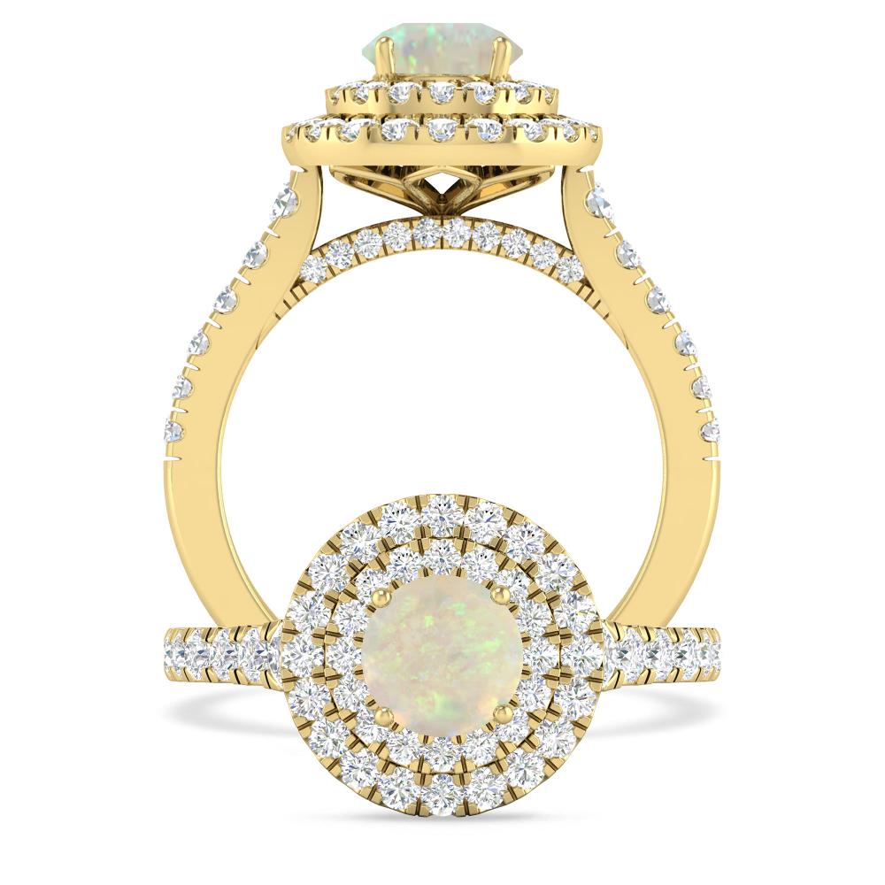 Yellow Gold - Opal