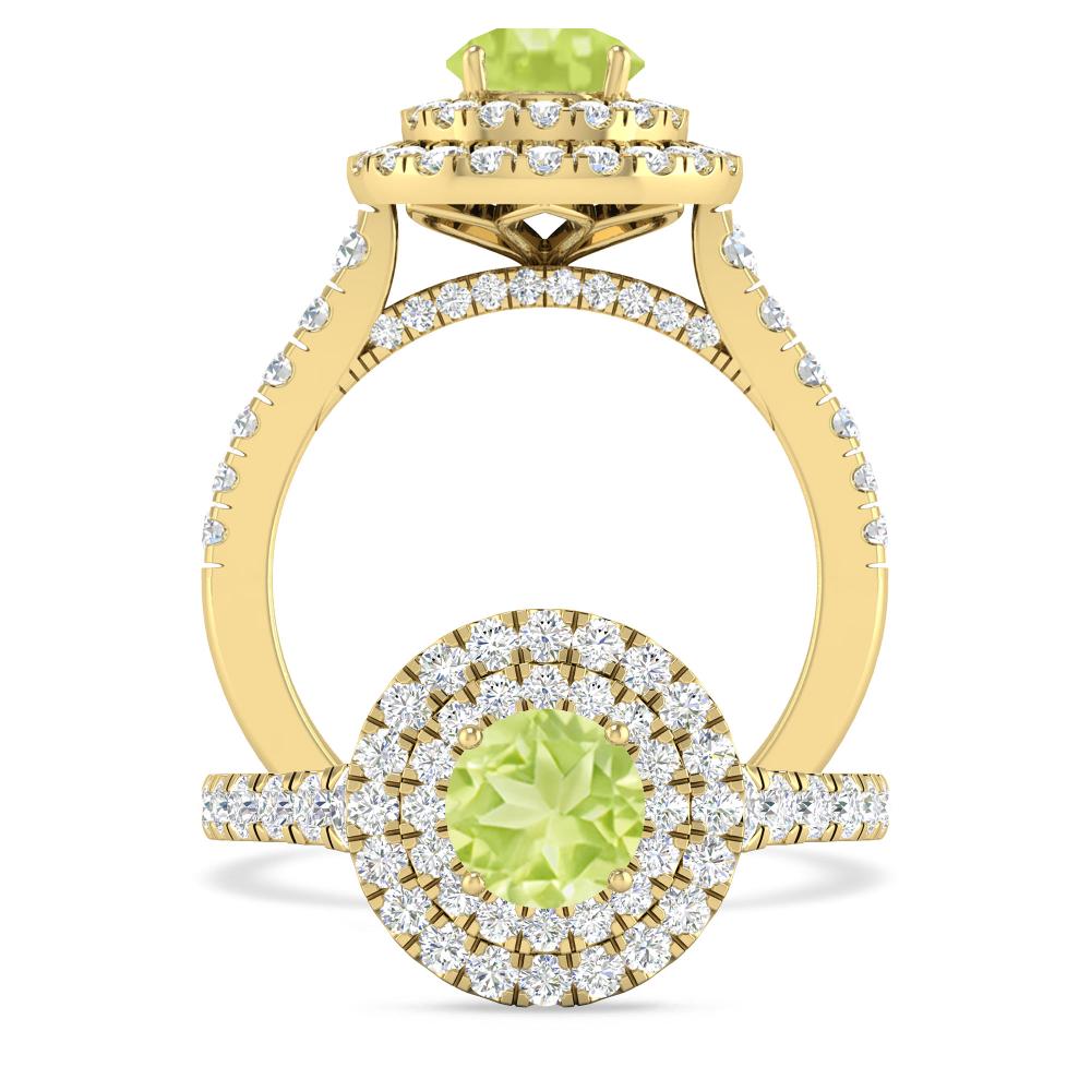 Yellow Gold - Peridot