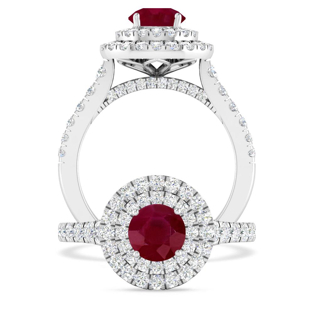 White Gold - Ruby