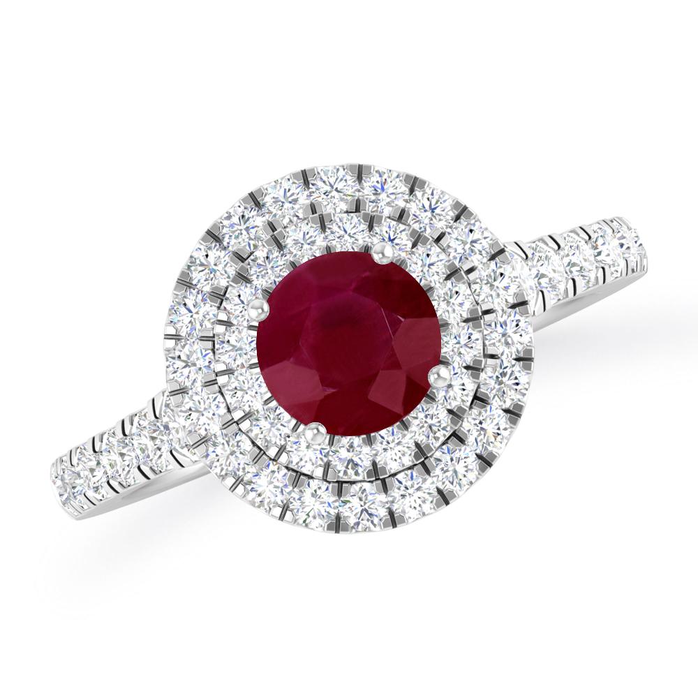 White Gold - Ruby