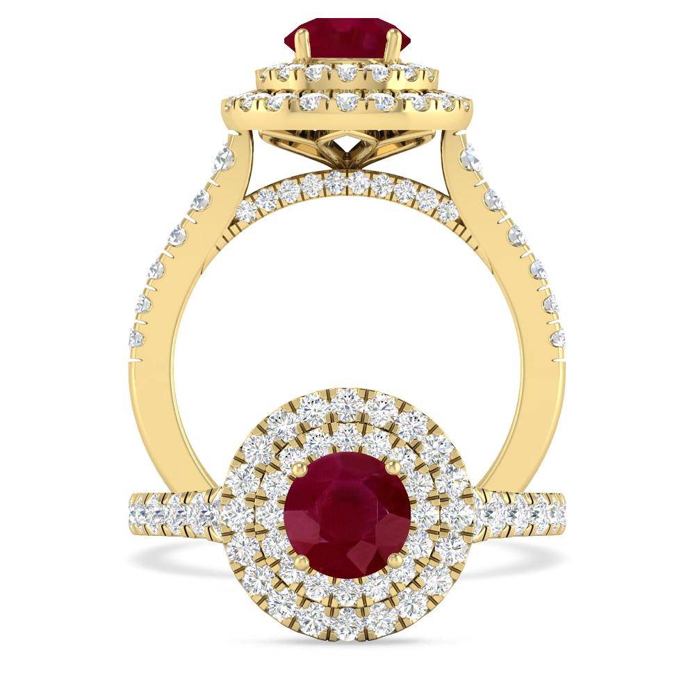 Yellow Gold - Ruby
