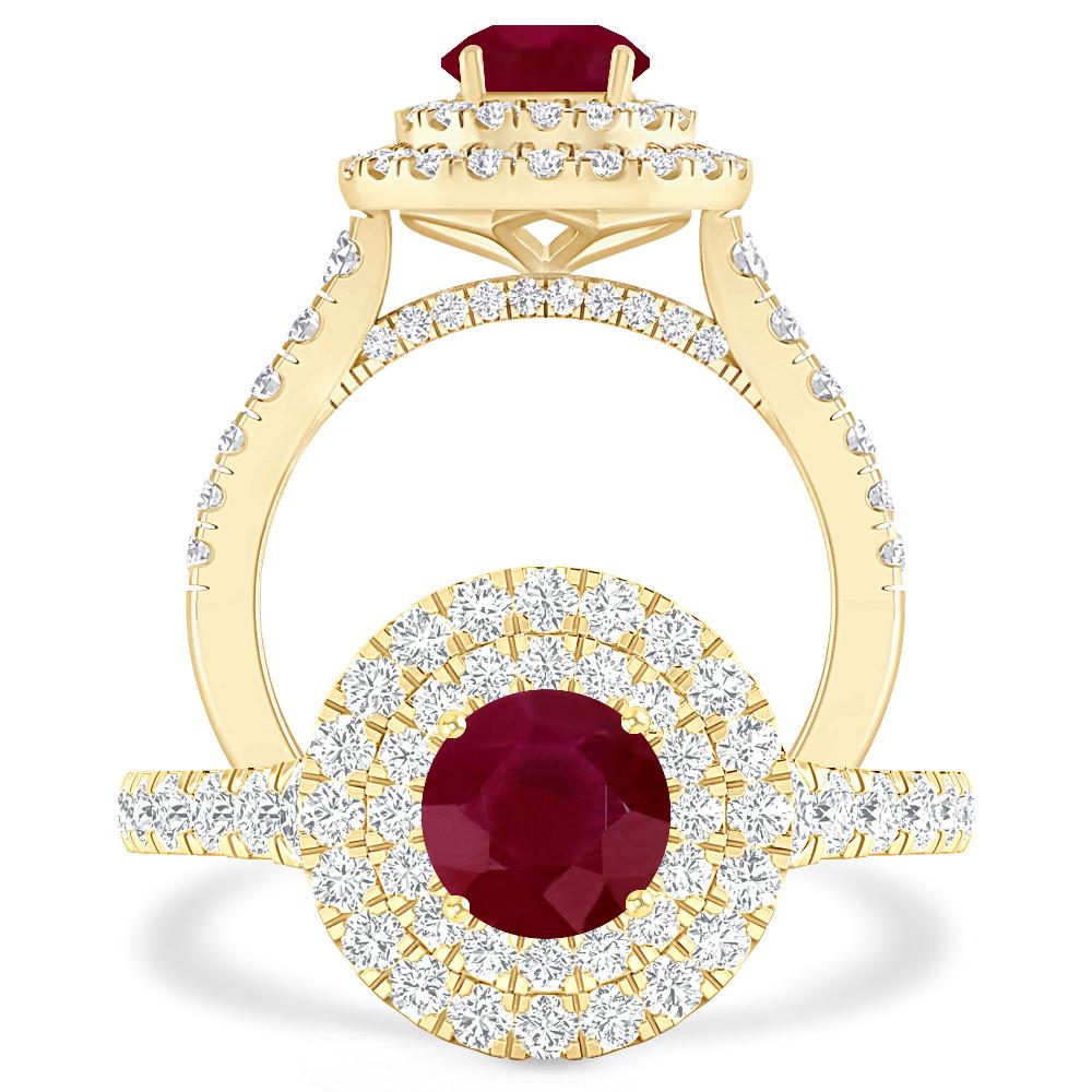 Yellow Gold - Ruby