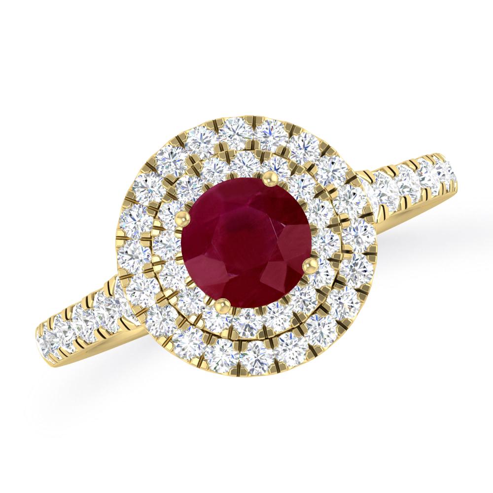 Yellow Gold - Ruby