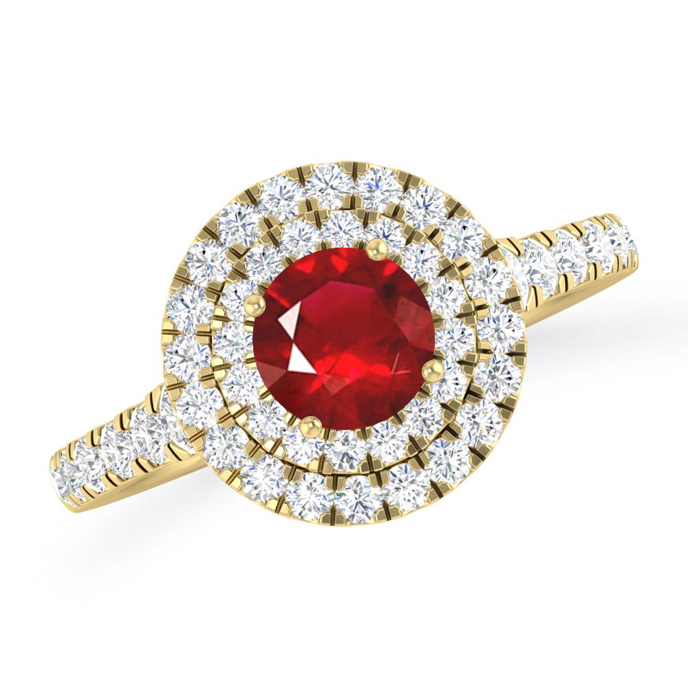 Yellow Gold - Ruby