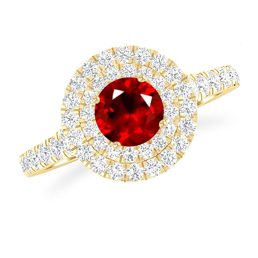 Yellow Gold - Ruby