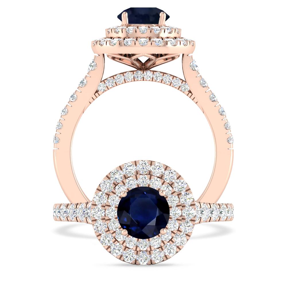 Rose Gold - Sapphire
