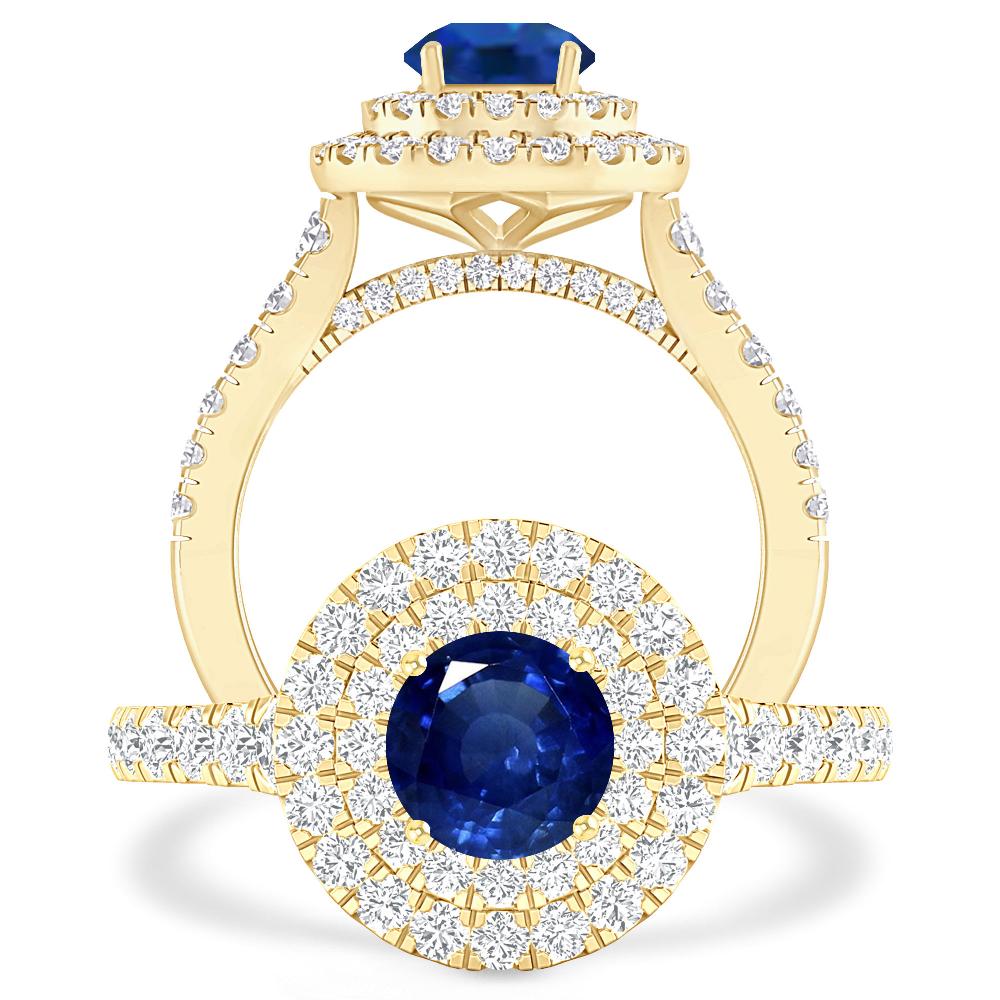 Yellow Gold - Sapphire