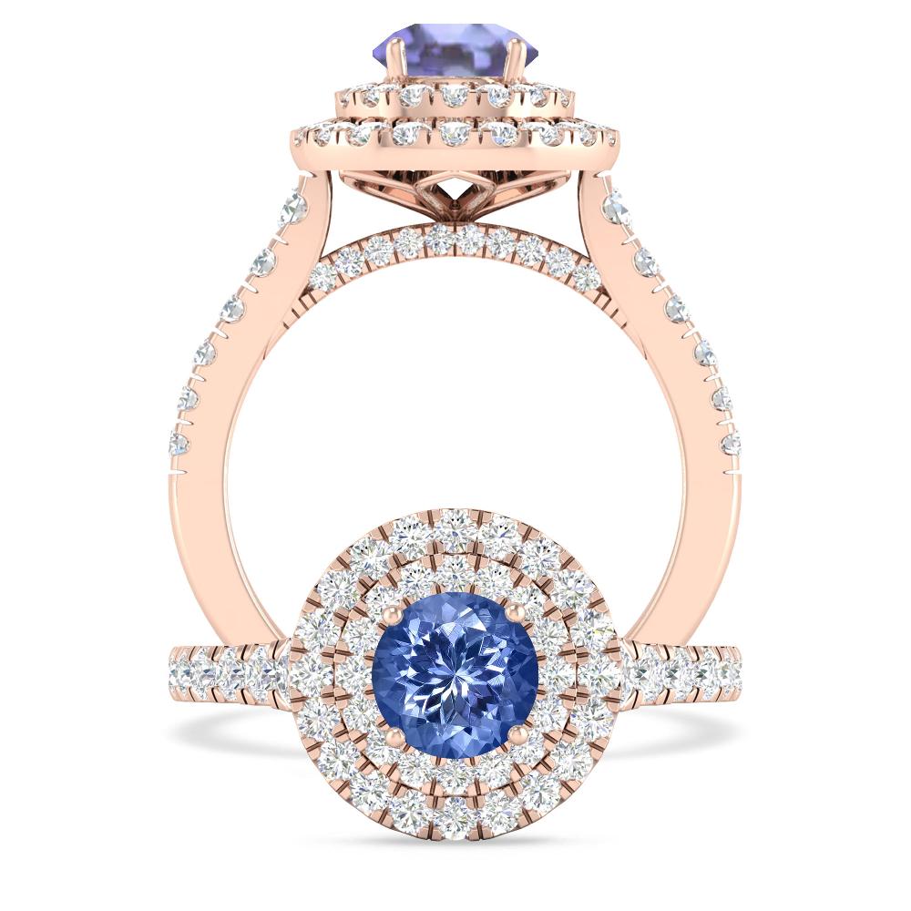 Rose Gold - Tanzanite