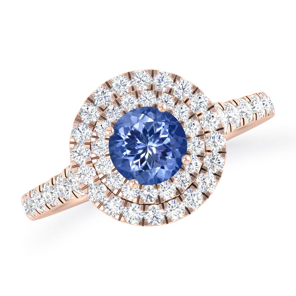 Rose Gold - Tanzanite
