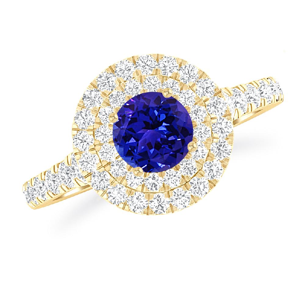 Yellow Gold - Tanzanite