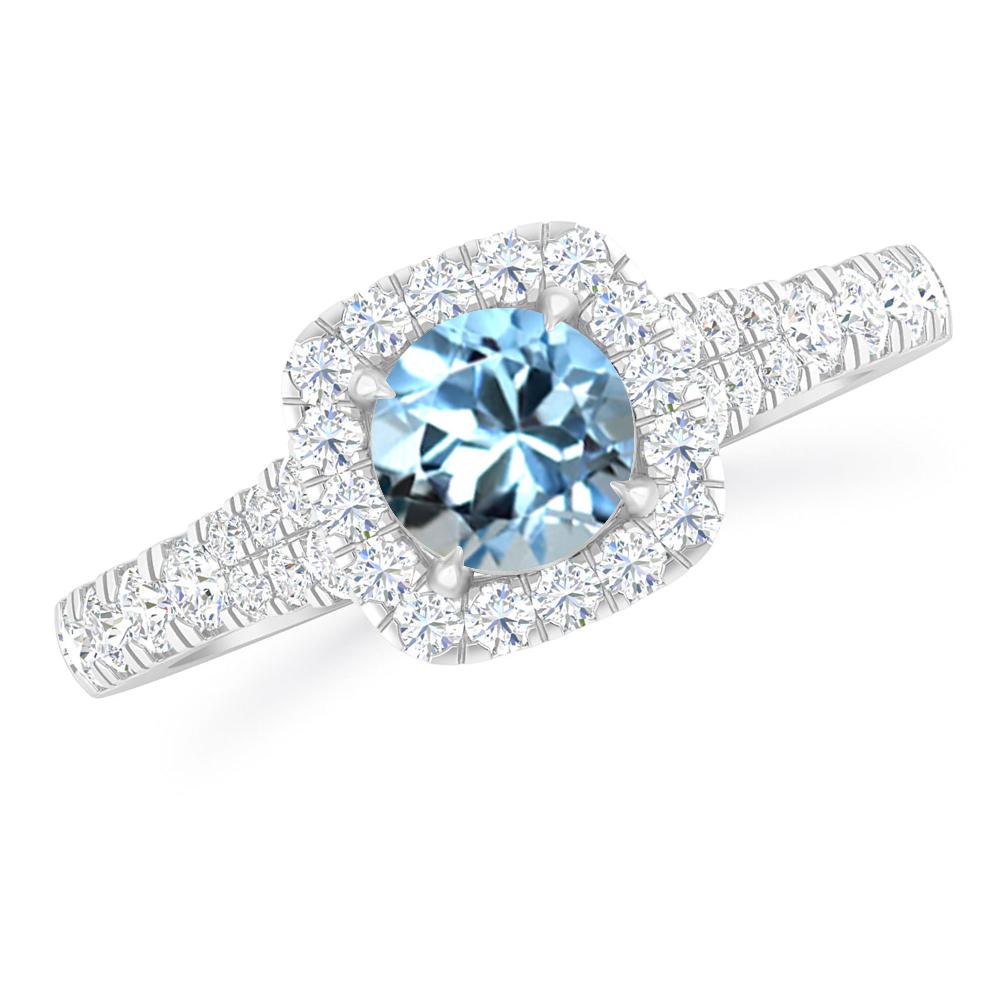 White Gold - Aquamarine