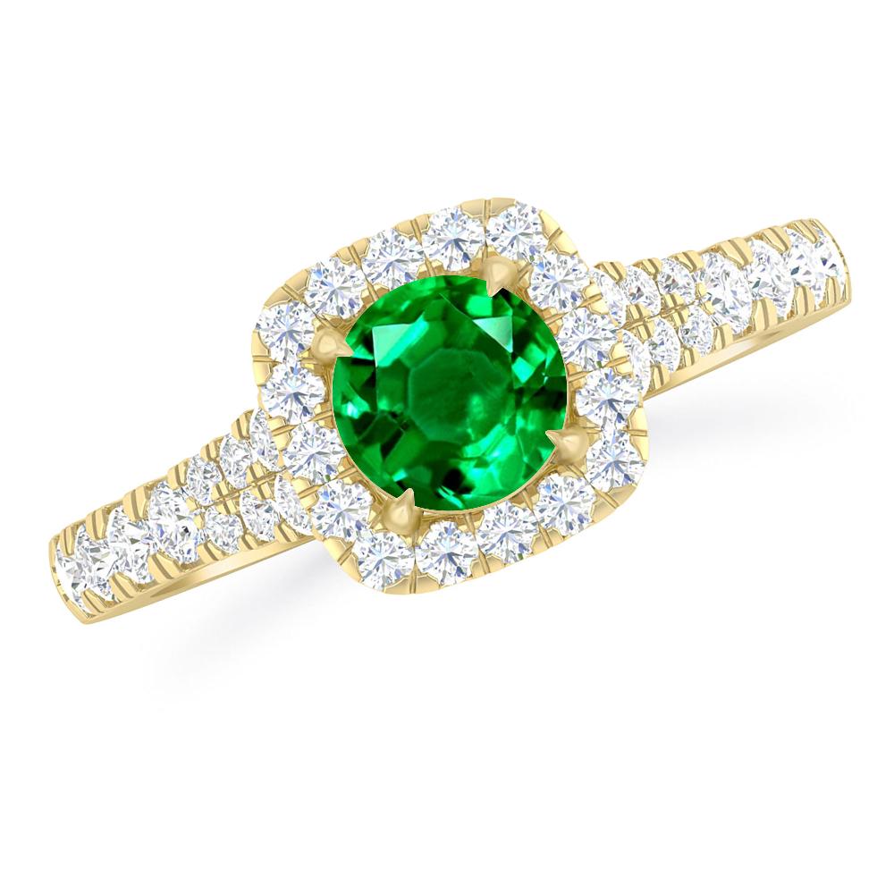 Yellow Gold - Emerald