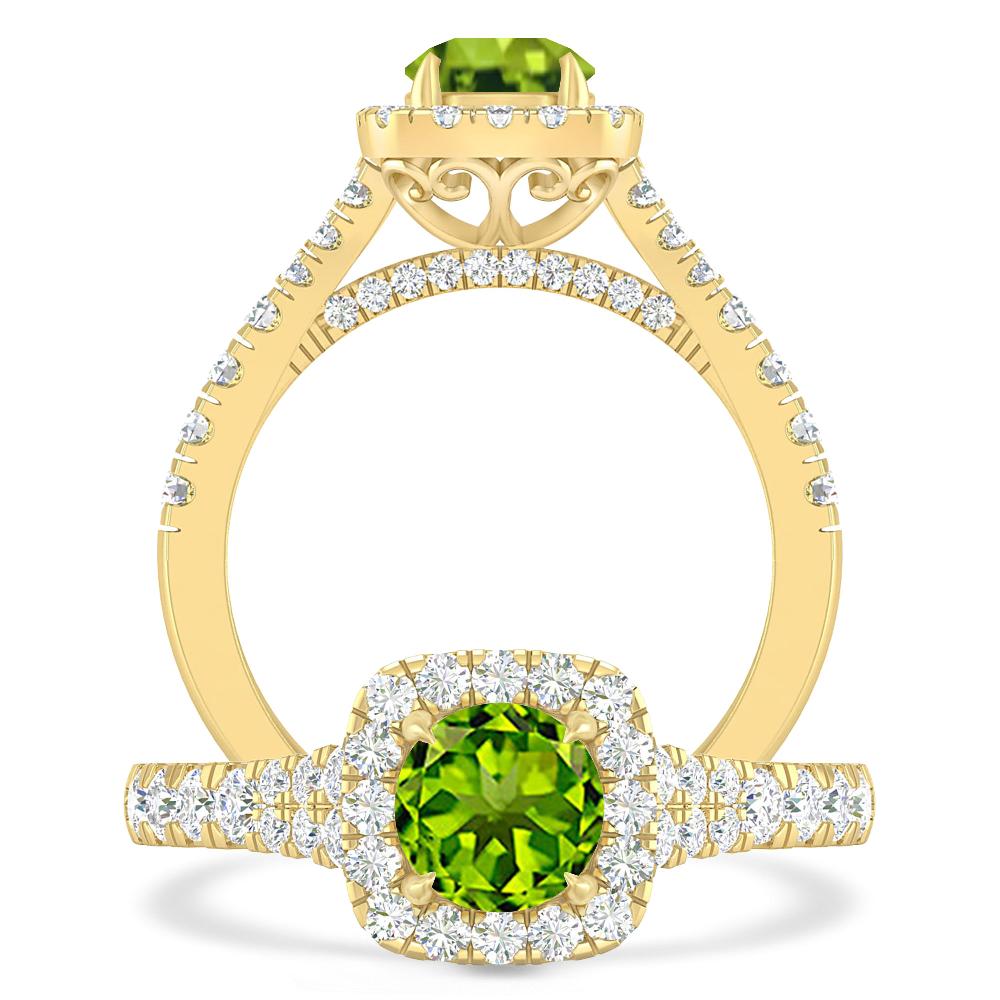 Yellow Gold - Peridot
