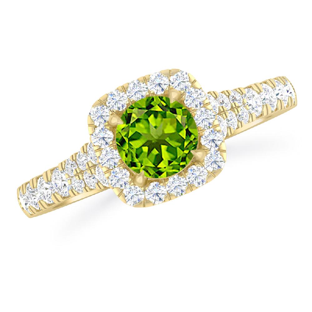Yellow Gold - Peridot