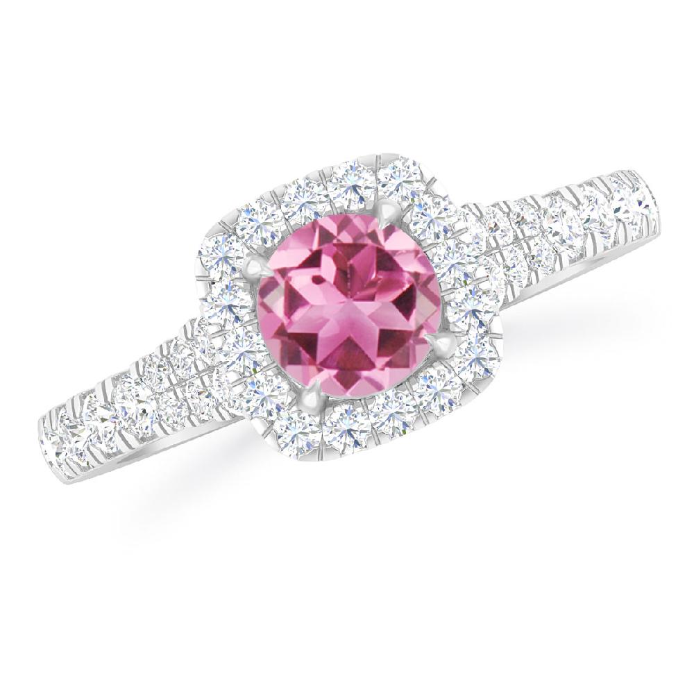 White Gold - Pink Tourmaline