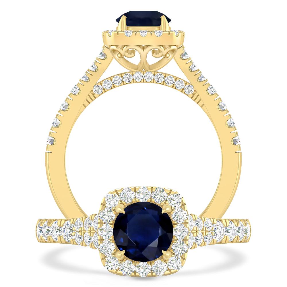 Yellow Gold - Sapphire