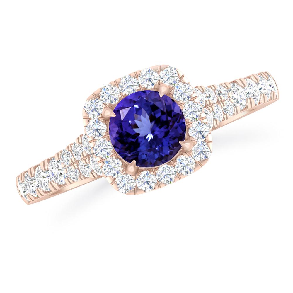 Rose Gold - Tanzanite