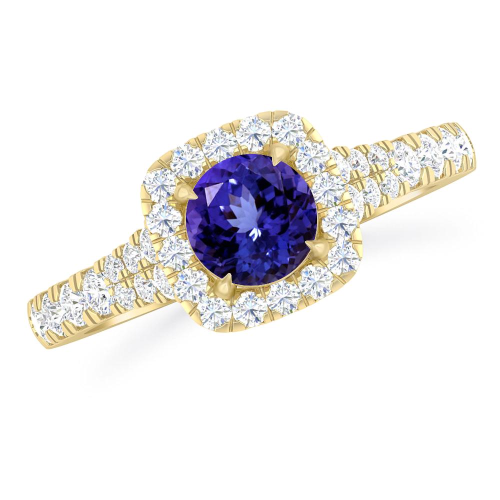 Yellow Gold - Tanzanite
