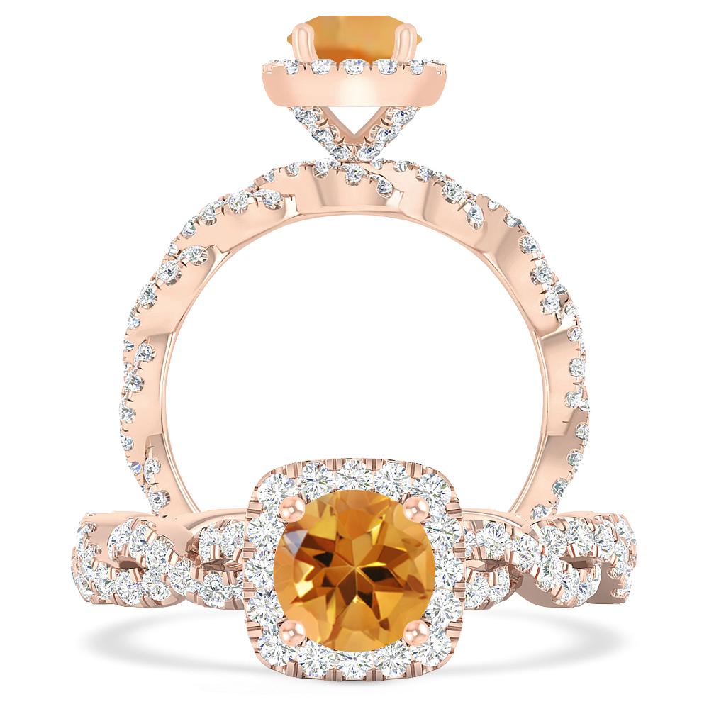 Rose Gold - Citrine