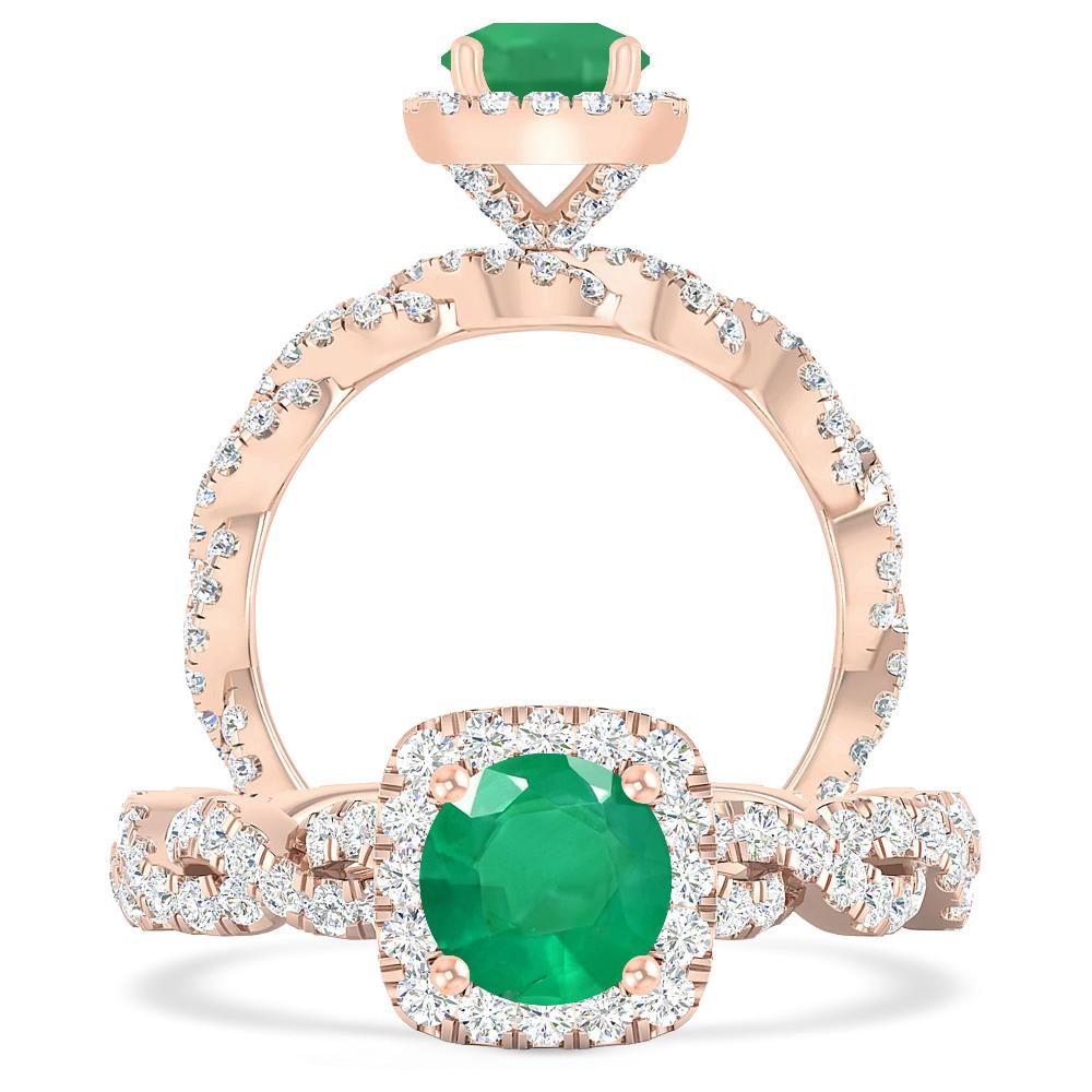 Rose Gold - Emerald