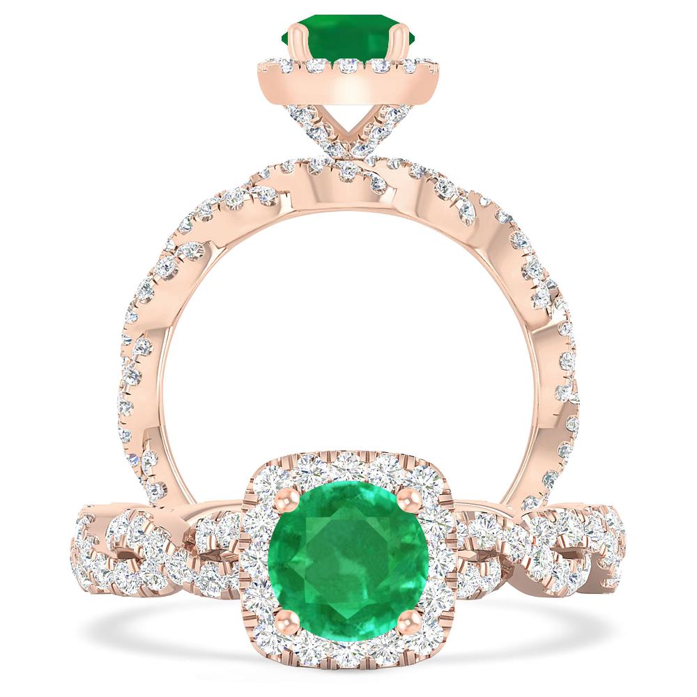 Rose Gold - Emerald