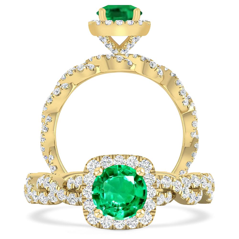 Yellow Gold - Emerald