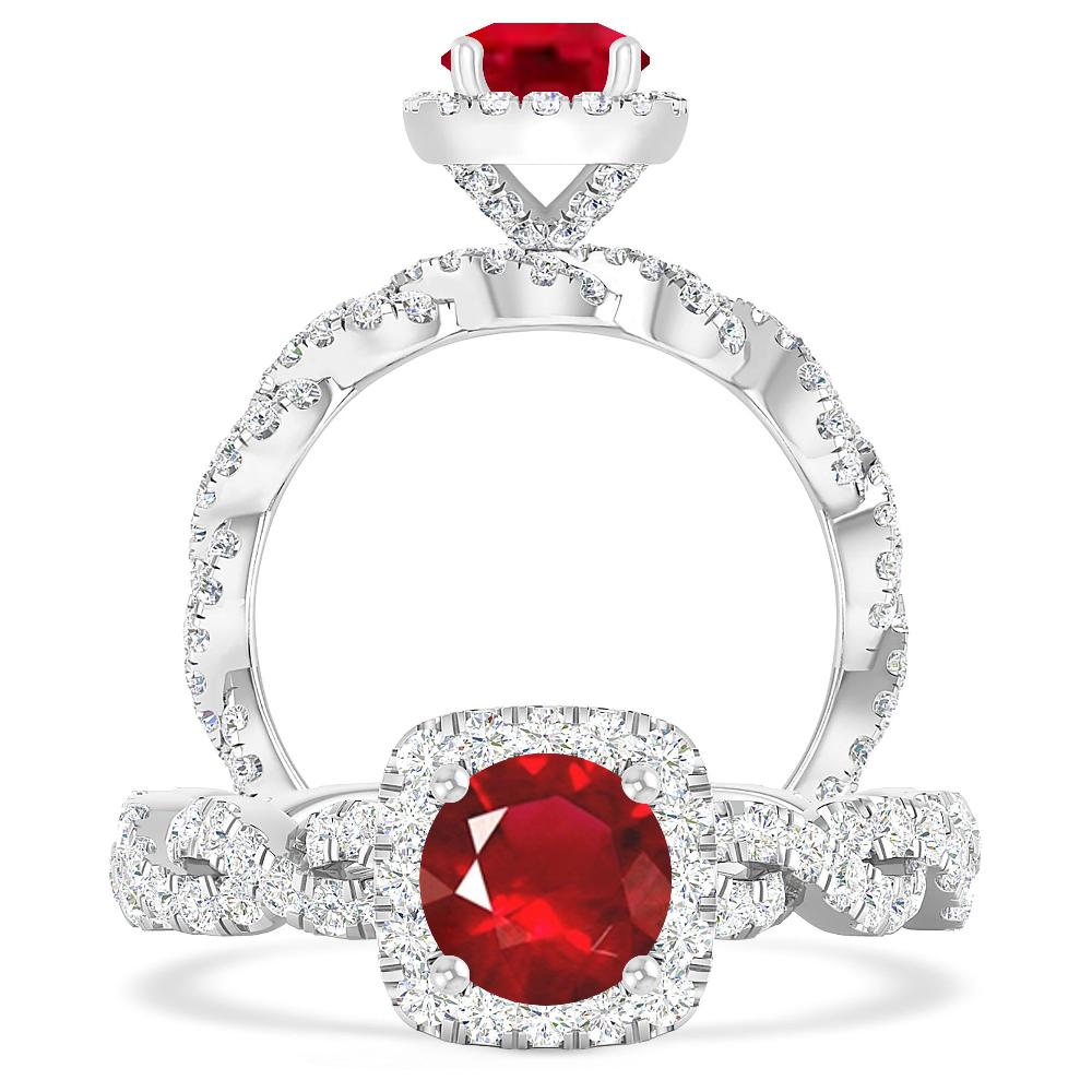 White Gold - Ruby