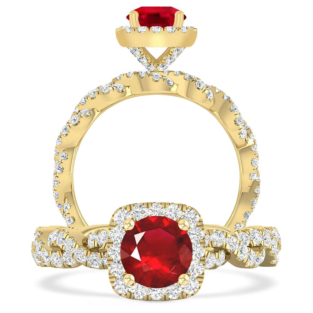 Yellow Gold - Ruby