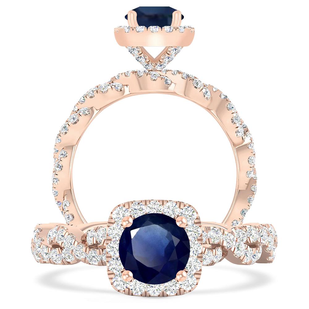 Rose Gold - Sapphire