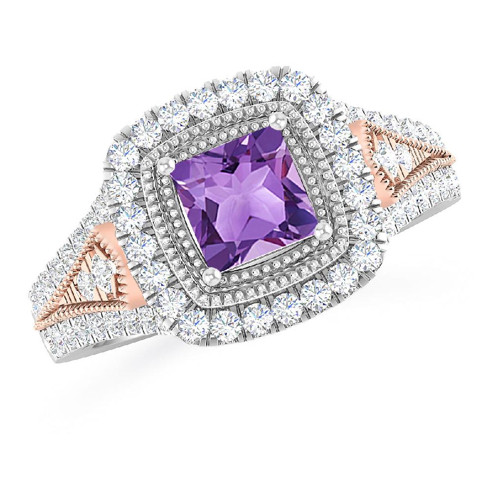 White Gold - Amethyst